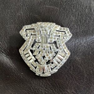 Art Deco Style Rhinestones Vintage Dress Clip‎